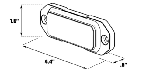 Z-4 TIR LED Surface Mount Warning Light Head - G-TZT4