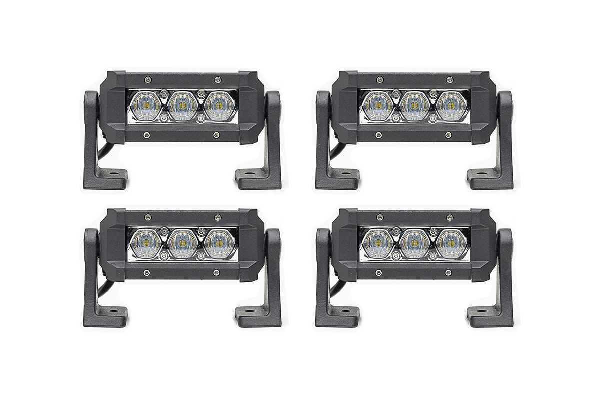 4 Pack Carbine 5 Off Road Led Lightbar W C5hp4 Stl 4 Pack Carbine 5 Inch Floodlight Off Road Led Light Bar