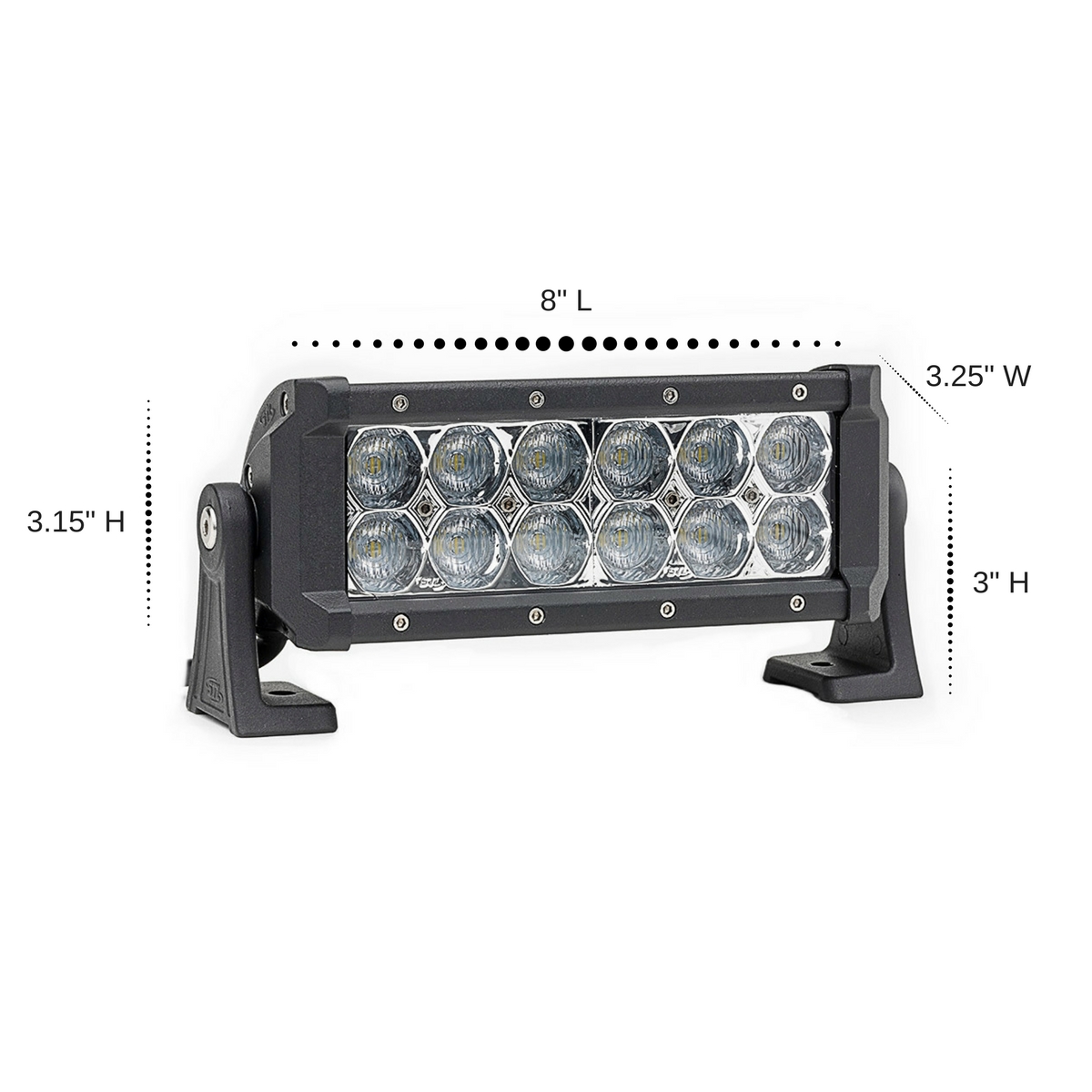 4 Pack Dual Carbine 8 Off Road Led Light Bar Stl 4 Pack Dual Carbine Floodlight 8 Inch Off Road Led Light Bar Dimensions